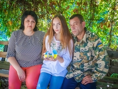 Андрій, Руслана та донька Дар’я