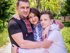 Андрій та Тетяна з сином Олександром.